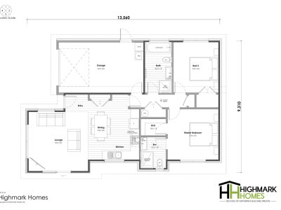 Lot 58 2 bed 2 bath $719,999 Floorplan